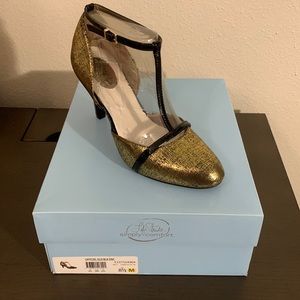 Lifestride Simply Comfort Officer Gold Black 8.5 brand new